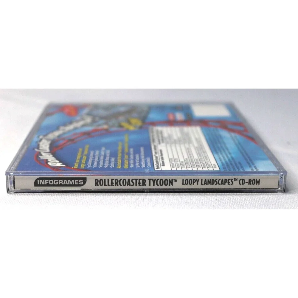 RollerCoaster Tycoon: Loopy Landscapes w/Corkscrew Follies (PC, 2001) CD-ROM